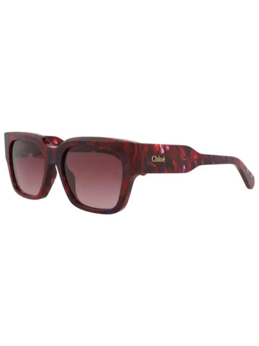 New Chloé Womens Square/Rectangle Burgundy Burgundy Violet Fashion Designer Sung